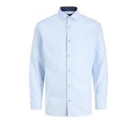 Jack & Jones Parker Detail Long Sleeve Shirt Blue S Men