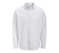 Jack & Jones Esummer Linen Blend Long Sleeve Shirt White M Men