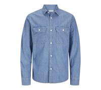 Jack & Jones Travis Long Sleeve Shirt Blue M Men