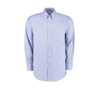 Long sleeve shirt Kustom Kit Premium Oxford Classic Fit Bleu M
