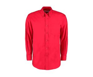 Long sleeve shirt Kustom Kit Premium Oxford Classic Fit Rouge 2XL