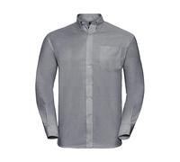 Long sleeve shirt Russell Athletic Oxford Argenté 2XL