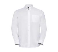 Long sleeve shirt Russell Athletic Oxford Blanc 3XL