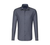 Long sleeve shirt Seidensticker Shaped Fit Business Kent Gris 39