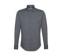 Seidensticker Men's Non-iron Fil a Fil Business Shirt in Slim With Kent-collar Shirt