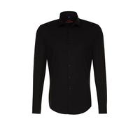Long sleeve shirt Seidensticker Slim Fit Business Kent Noir 36