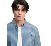 Long sleeve shirt Superdry Oxford Preppy Bleu 2XL
