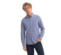 Long sleeve shirt Superdry Oxford Preppy Bleu M