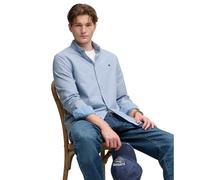 Long sleeve shirt Superdry Preppy Oxford Bleu L
