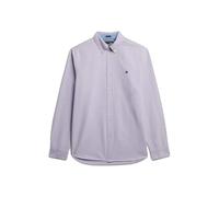 Superdry Preppy Oxford Long Sleeve Shirt Purple XL Man