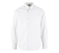 Long sleeve shirt Urban Classics Oxford Blanc L