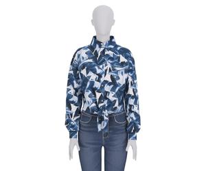 Long sleeve shirt with knot for women Guess Vert M