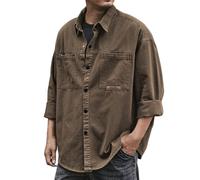 Long Sleeve Shirts For Men Uk - Uv Protection Safari Shirts With Two Chest Pockets Regular Fit Button Down Shirts Quick Drying Outdoor Shirts Solid Color Workshirts For Hiking Fishing Golfing