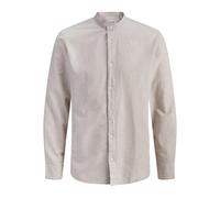 Long Sleeve Striped Collar Shirt Jack & Jones Breeze Beige L