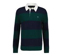 Long Sleeve Striped Lambswool Polo Gant Rugger Vert XL
