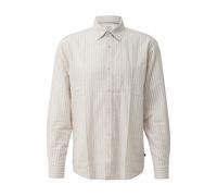 Long Sleeve Striped Linen Blend Shirt s.Oliver Beige 4XL