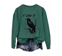 Long Sleeve Sweashirt for Women Basic Tops Womens Fashion Workout Athletic Plus Size Tops Autumn Trendy Clothes 2025 Spring Hoodies for Indoor Outdoor Sports Work or Daily Life Blackish Green