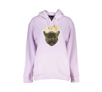 Cavalli Class Women's Leopard Hoodie Purple Ca28862 in Light Grey | Size: Large Cavalli Class Light Grey L