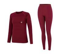 Dare2B Womens In The Zone II Base Layer Set with advanced Q-Wic+ technology, perfect for Wintersports & Outdoors