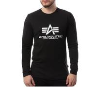 Long sleeve T-shirt Alpha Industries Basic Noir XL