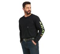 Long sleeve T-shirt Ariat Rebar Workman Logo Noir S