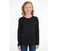 Tommy Hilfiger Boys’ Basic Long Sleeve Top, Black (Meteorite), 16 Years