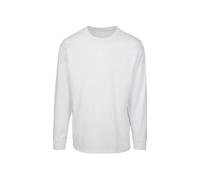 Build Your Brand KiarenzaFD Long Sleeve Jersey with Ribbed Cuff BY091 White