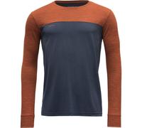 Long sleeve T-shirt Devold Norang Man Shirt (BRICK MELANGE/NIGHT) Man