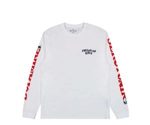 Long sleeve T-shirt Edwin Fruits Of Love Blanc L