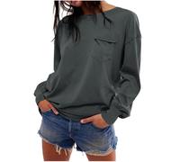 Long Sleeve T Shirt for Women Spring 2025 FP/Lookalikes Sweatshirt Clothes That FP Look Alike Sweater Womens Crewneck Sweatshirts Fall Trendy 2024 Girls Tunics Long Sleeve (Grey, XL)