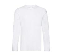 Long Sleeve T-Shirt Fruit of the Loom Original Blanc 3XL