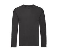Long Sleeve T-Shirt Fruit of the Loom Original Noir M