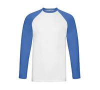Long Sleeve T-Shirt Fruit of the Loom Valueweight Blanc 2XL