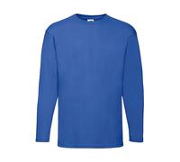 Long Sleeve T-Shirt Fruit of the Loom Valueweight Bleu L