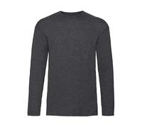 Long Sleeve T-Shirt Fruit of the Loom Valueweight Gris 3XL