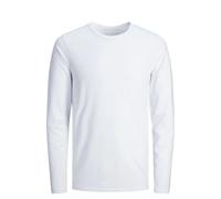 JACK & JONES Men's Basic O-Neck Tee T-Shirt, Optical White, S