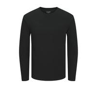 JACK & JONES Jjeorganic Basic Tee LS O-Neck Noos, Black, M