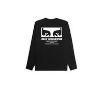 Long sleeve T-shirt Obey The Medium is The Message Noir S