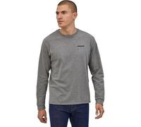Patagonia - P-6 Logo Responsibili-Tee L/S Gravel Heather - M - Tee-Shirt