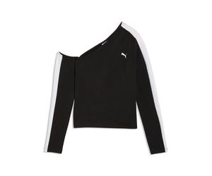 Long Sleeve T-Shirt Puma T7 Asymmetric Noir XL