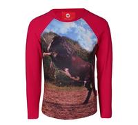 Long sleeve T-shirt Red Horse Pixel