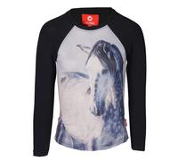 Long sleeve T-shirt Red Horse Pixel