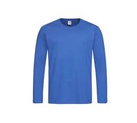 Stedman Men's Classic-T ST2500 Long Sleeve T-Shirt - Regular Fit, Cotton - Bright Royal, XX-Large