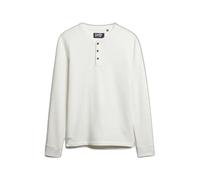 Superdry Grandad Long Sleeve T-shirt White L Men