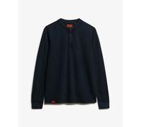 Long sleeve T-shirt Superdry Vintage Textured Grandad Bleu S