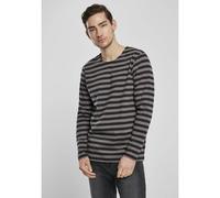 Urban Classics Men's Regular Stripe Ls T Shirt, Asphalt Black, 5XL Plus UK