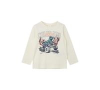 Long Sleeve T-Shirt with Large Dinosaur Print Front Child s.Oliver Beige 2/3 years
