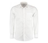 Long Sleeve Tailored Poplin Shirt Kustom Kit White