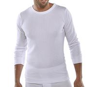 LONG SLEEVE THERMAL VEST WHITE XXL