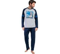 Long Sleeve Top and Trousers Pyjamas Admas Sport Star Wars Bleu S